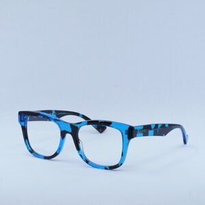 Gucci GG1332O 006 Eyeglasses Spotted Black Turquoise Havana 54mm Square Frame